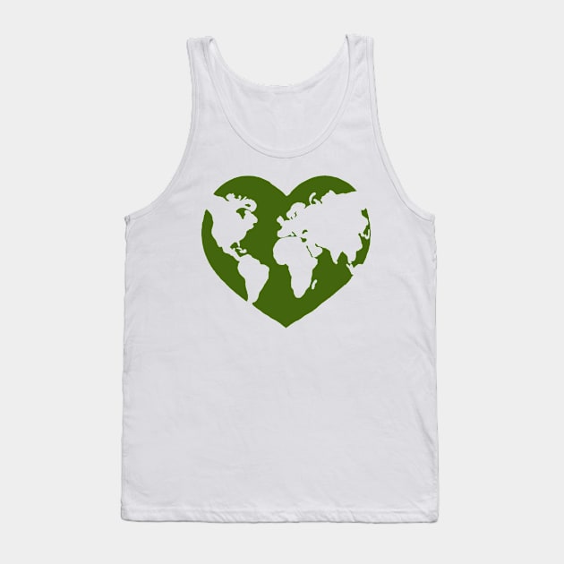 Green Earth Love Tank Top by CBV